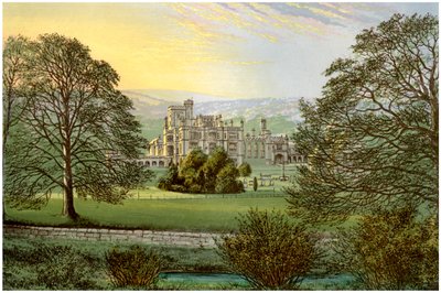 Ilam Hall, Staffordshire, huis van de familie Hanbury, ca. 1880 door Unbekannt