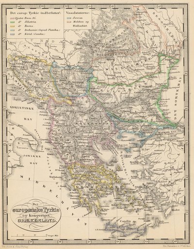Illustratie uit het boek Atlas over alle delen van de aarde van onbekende auteur en uitgegeven door Chr. Steen & Søn (Kopenhagen, 1857) door Unbekannt