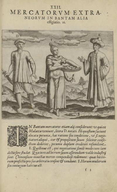 Illustratie uit het boek India Orientalis van onbekende auteur en uitgegeven door Excudebat Matthaeus Beckerus door Unbekannt