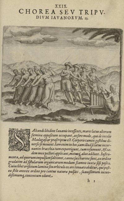 Illustratie uit het boek India Orientalis van onbekende auteur en uitgegeven door Excudebat Matthaeus Beckerus door Unbekannt