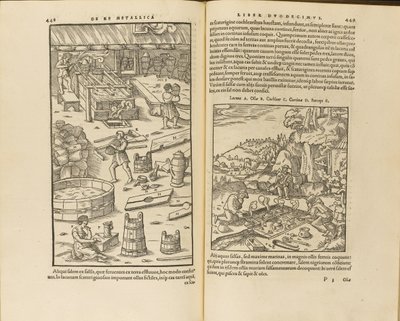 Illustratie uit De re metallica libri XII door Georgius Agricola, 1556 door Unbekannt