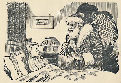 Illustratie uit De Mystificatie van de Kerstman, 1936 door Unbekannt
