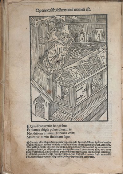 Illustratie voor het boek Narrenschip van Sebastian Brant door Unbekannt