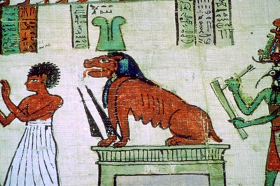 Afbeelding van de Egyptische godheid Ammit door Unbekannt