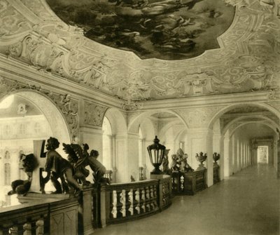 Keizerlijke trap, St. Florian Klooster, Sankt Florian, Opper-Oostenrijk, ca. 1935 door Unbekannt