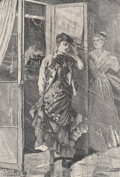 Er kwam een storm van wind, regen en spray - en Portia The Galaxy, een geïllustreerd..., december 1869 door Unbekannt