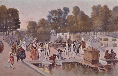 In de Tuin van de Tuilerieën, 1896 door Unbekannt