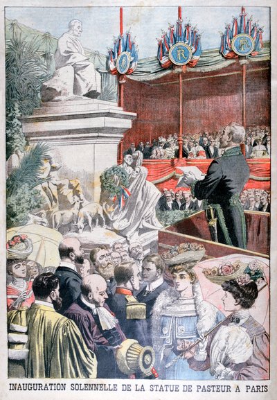 Inhuldiging van het standbeeld van Louis Pasteur, Parijs, 1904 door Unbekannt