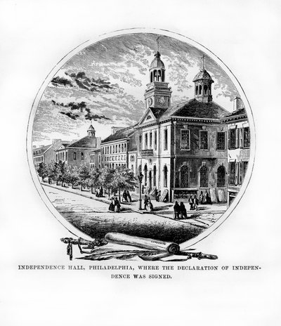 Independence Hall, Philadelphia, Pennsylvania, VS, 1872 door Unbekannt