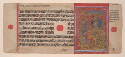 Indra eerbiedigt Mahavira