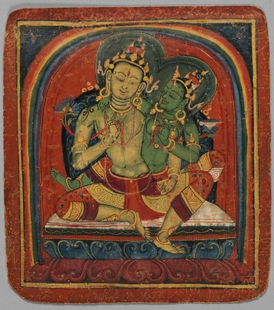 Inwijdingskaart Tsakalis: Manjushri, vroege 15e eeuw door Unbekannt