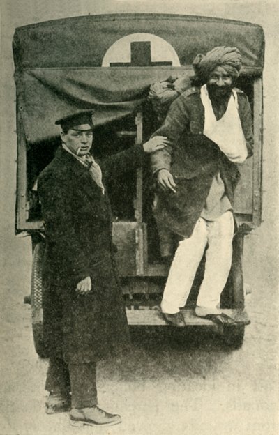 Gewonde Indiase soldaat, Eerste Wereldoorlog, 1914 door Unbekannt