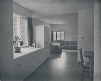 Interieur - Huis in Fairfax, Californië door Francis Ellsworth Lloyd door Unbekannt