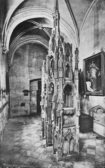 Interieur van het graf van paus Johannes XXII, ca. 1925 door Unbekannt
