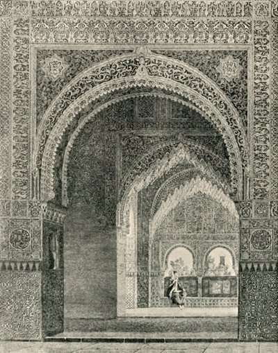 Interieurzicht, genomen vanuit de Hal van de Twee Zusters, 1907 door Unbekannt