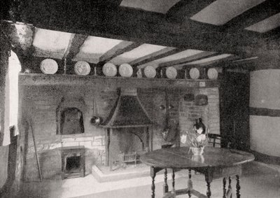 Interieur van Anne Hathaways Cottage, Stratford-upon-Avon, Warwickshire, Engeland, 1924-1926 door Unbekannt