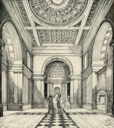 Interieur van de Ayot St. Lawrence Church, Hertfordshire, 1938 door Unbekannt