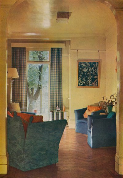 Interieur van het huis van mevrouw Ewart Sofios, 25 Bark Place, Bayswater, Londen, 1932 door Unbekannt