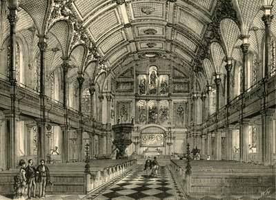 Interieur van de St. Andrews kerk door Unbekannt