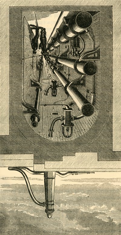 Interieur van Metro, Holborn Viaduct, ca. 1876 door Unbekannt