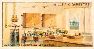 Interieur van een Marconi radiozendstation, 1915 door Unbekannt
