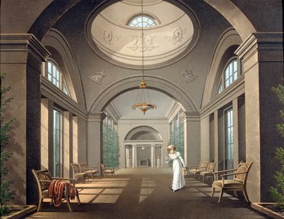 Interieur van de volière in het Pavlovsk Paleis door Unbekannt