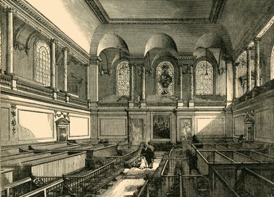 Interieur van de Kapel van het Weeshuis, ca. 1876 door Unbekannt