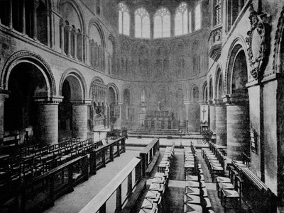Interieur van de Kerk van St Bartholomew the Great, West Smithfield, City of London, 1906 door Unbekannt