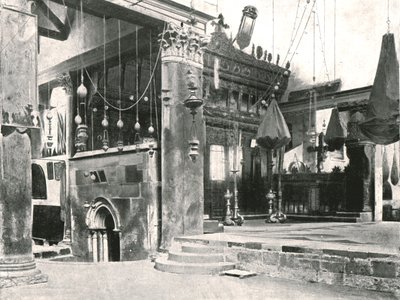 Interieur van de Geboortekerk, Bethlehem, Palestina, 1895 door Unbekannt