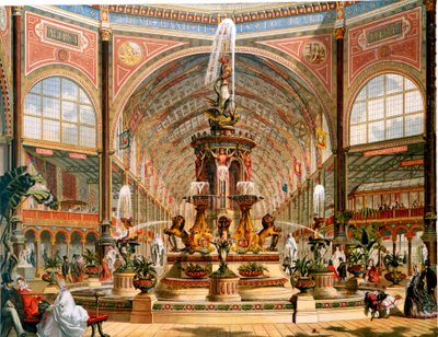 Interieur van het Crystal Palace tijdens de Internationale Tentoonstelling, 1862 door Unbekannt