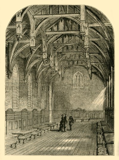 Interieur van de Grote Zaal, Lambeth Palace, 1800, ca. 1878 door Unbekannt