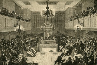 Interieur van het Lagerhuis, 1834, 1881 door Unbekannt