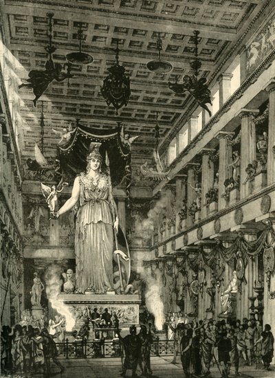 Interieur van het Parthenon, Hersteld, 1890 door Unbekannt