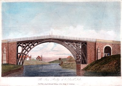 IJzeren brug over de Severn bij Ironbridge, Coalbrookdale, Engeland, gebouwd 1779-1809 door Unbekannt