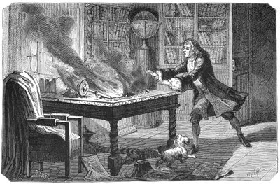 Isaac Newton, Engelse wetenschapper en wiskundige, 1874 door Unbekannt
