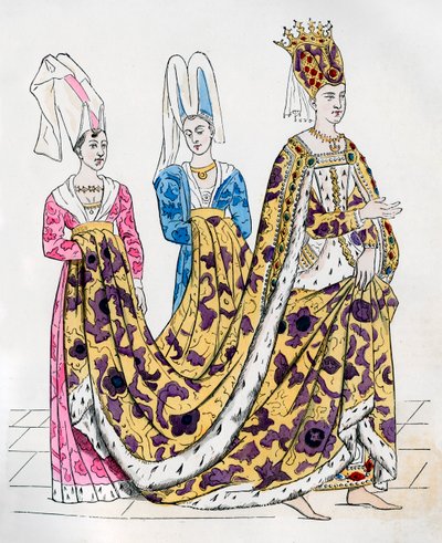 Isabeau van Beieren, Koningin-Gemalin van Karel VI van Frankrijk, 1385 1882-1884 door Unbekannt