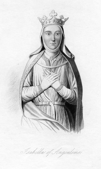 Isabella van Angoulême, ca. 1187-1246 door Unbekannt