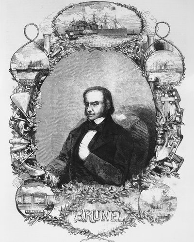 Isambard Kingdom Brunel, civiel ingenieur, ca. 1850 door Unbekannt