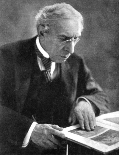 Israel Zangwill 1864-1926, in Engeland geboren Zionist en schrijver, begin 20e eeuw door Unbekannt