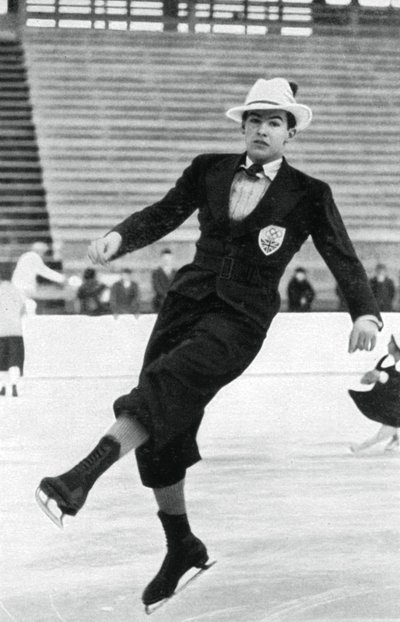 Jack Dunn, Britse kunstschaatser, Winterspelen, Garmisch-Partenkirchen, Duitsland, 1936 door Unbekannt
