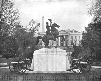 Jackson Standbeeld, Lafayette Square, Washington DC, VS, ca. 1900 door Unbekannt