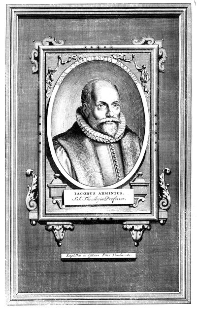 Jacobus Arminius, Nederlandse theoloog en professor in theologie aan de Universiteit van Leiden door Unbekannt