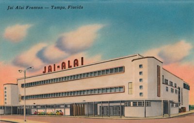 Jai Alai Fronton - Tampa, Florida, c1940s door Unbekannt