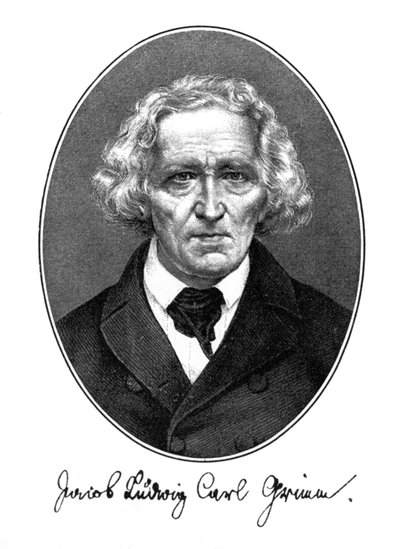 Jakob Ludwig Karl Grimm, Duitse auteur, filoloog en mytholoog, 1887 door Unbekannt