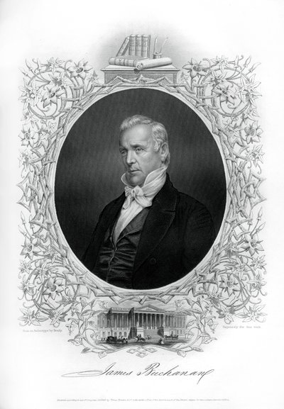 James Buchanan, 15e president van de Verenigde Staten, 1862-1867 door Unbekannt