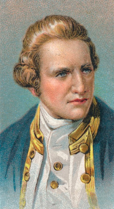 James Cook, Engelse ontdekkingsreiziger, navigator en hydrograaf, 1775-1776, 1924 door Unbekannt