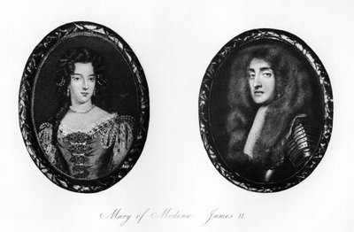 James II en Maria van Modena door Unbekannt
