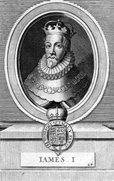 James I van Engeland door Unbekannt