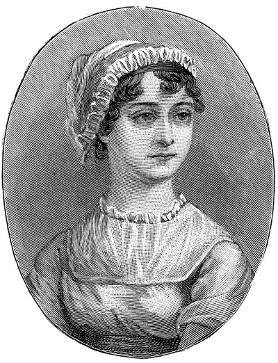Jane Austen 1775-1817, Engelse romanschrijfster door Unbekannt