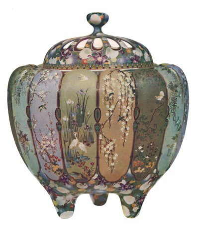 Japans wierookbrander - Cloisonné-werk door Unbekannt